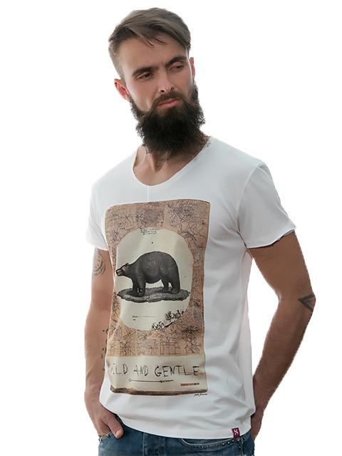 PRINTED T-SHIRT “WILD AND GENTLE” – EXCLUSIVE DESIGN