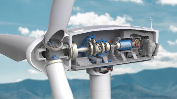Componentes de engrenagens para turbinas eólicas
