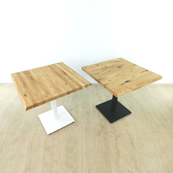 Eiche Esstisch mit Stahl Tischgestell 