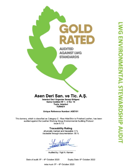 LWG Gold Rated