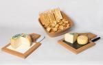 Tábua de queijos/presuntos em cortiça com azulejo