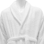 Roupão de banho para hotelaria Liso - 100% Algodão - 400gr - Branco