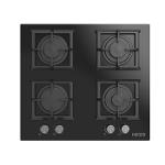 Build in Gas Hob – black glass and 4 burners