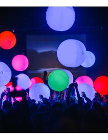 Balão LED gigante multicolorido PVC