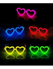 Óculos fluorescentes com coração (36p)