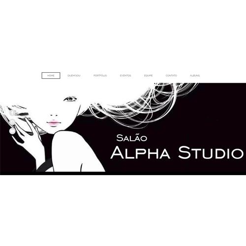 Criação do Website para o Salão de Beleza Alpha Studio