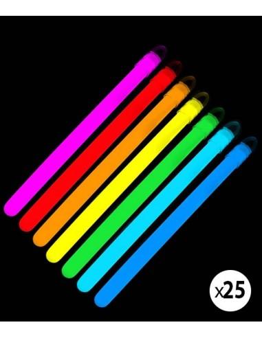 25 Bastões luminosos fluorescentes 30cm