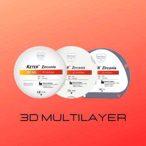 disco de zircônia 3D Multilayer 
