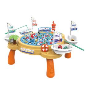 B/O jogo de pesca brinquedos de mesa de pesca de plástico 